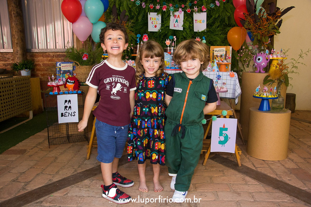 Fotografia festa infantil | Francisco, Rafaela e Theo | Pião de Melão – Butantã SP